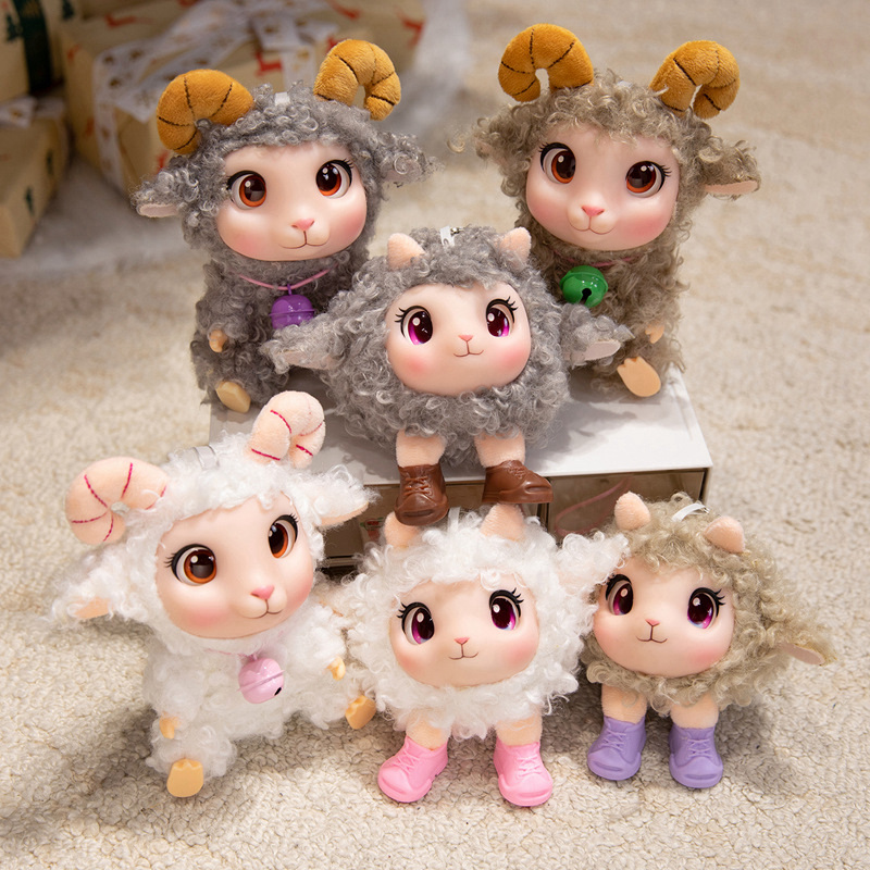 Kids Toys Doll - Мягкая плюшевая игрушка-овечка Kawaii, виниловая плюшевая