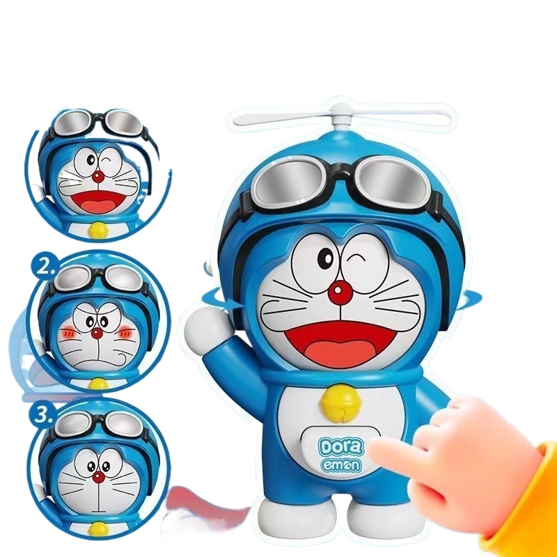 Kids Toys Doll - Кукла Дораемон с меняющимся лицом, деформируемая